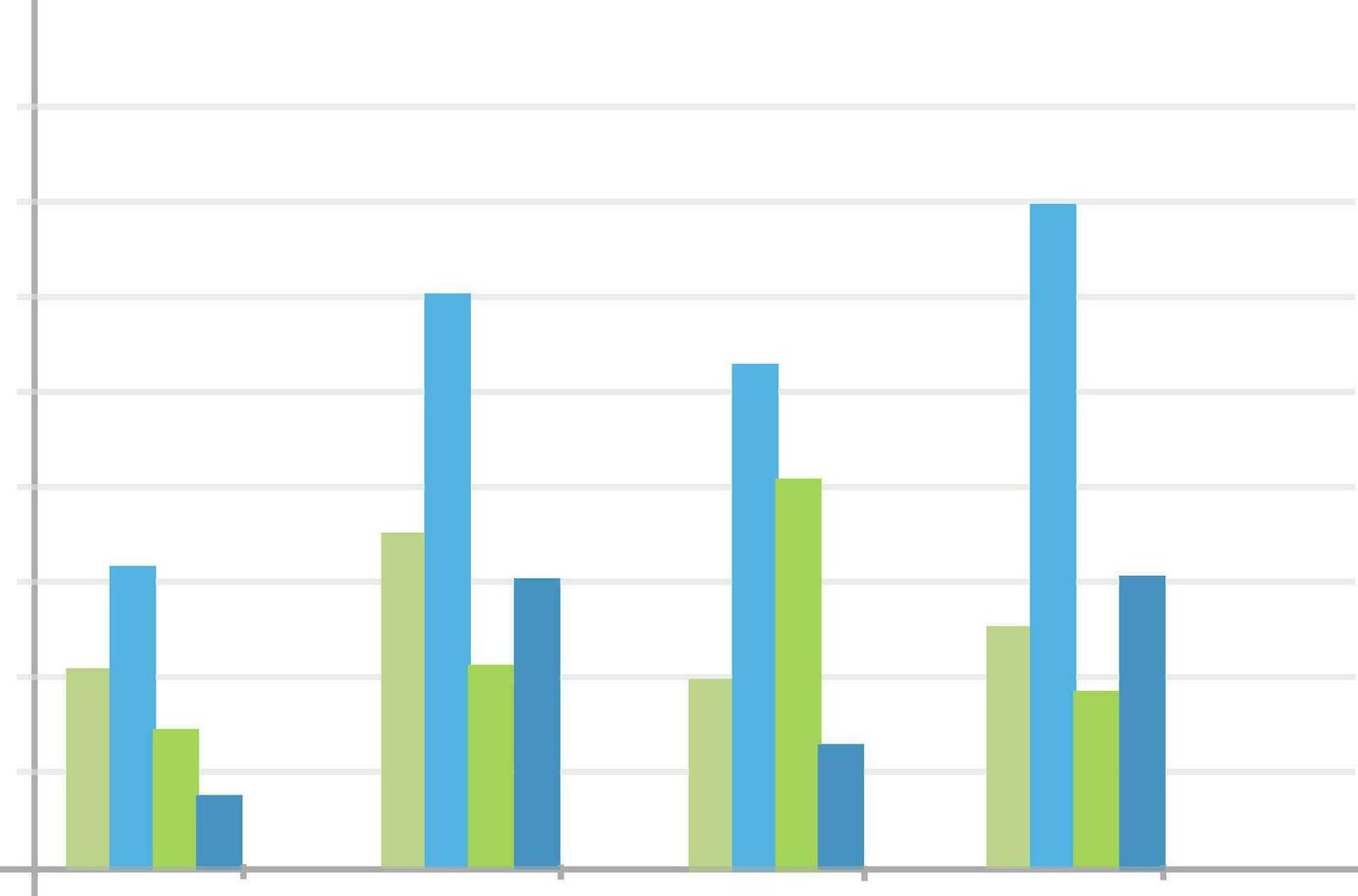 Statistical bar chart infographic element layout. vector