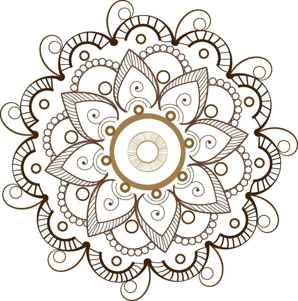 Beautiful ornamental floral design. vector