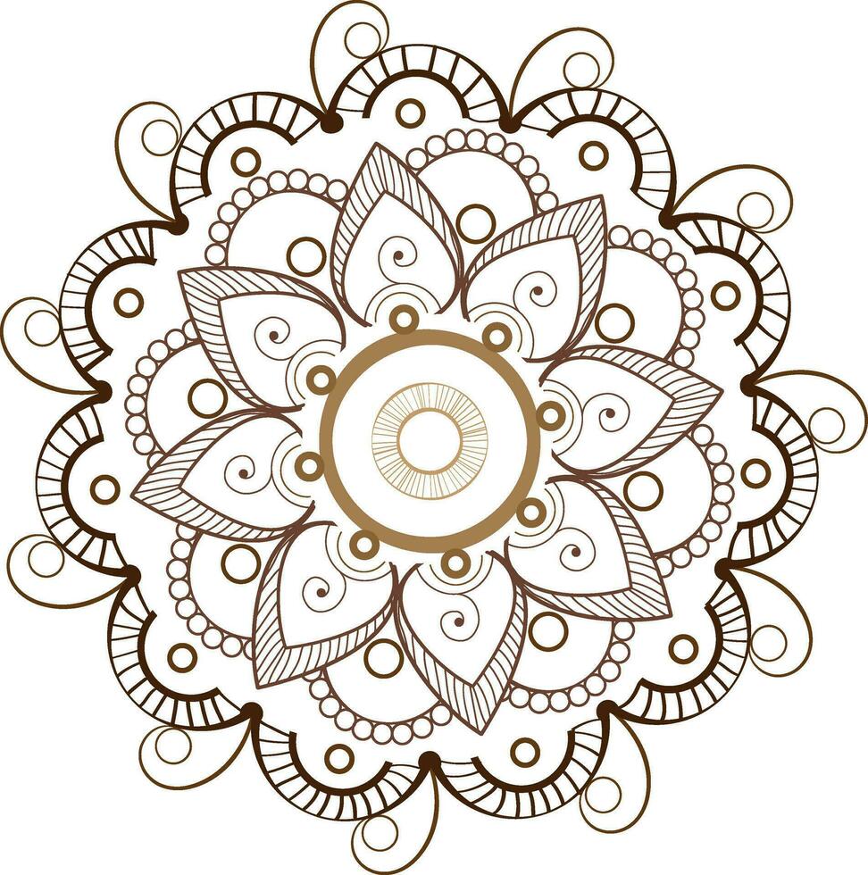 hermosa ornamental floral diseño. vector