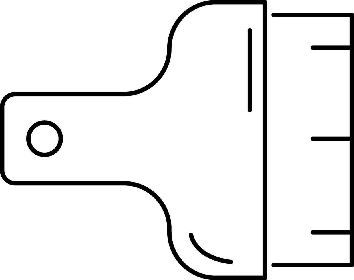 Illustration of a brush, Web sign or symbol. vector