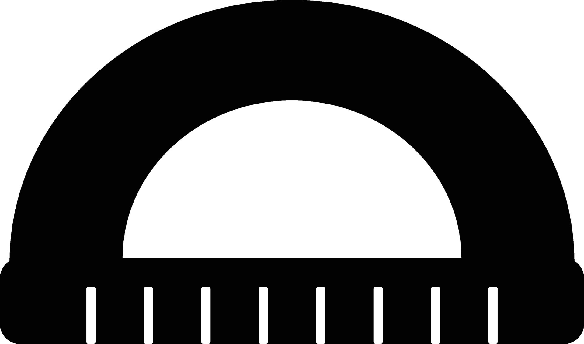 Isolated illustration of protractor in black color. 25047977 Vector Art