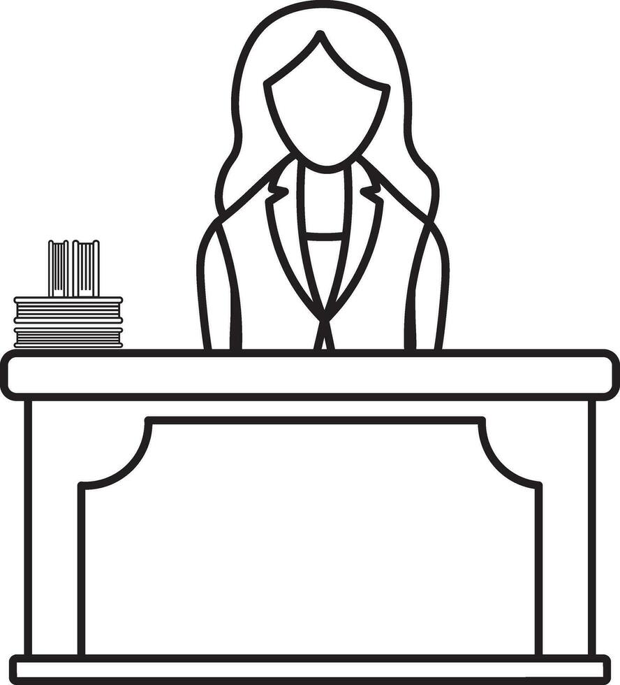 Character of student study on table for education concept. vector