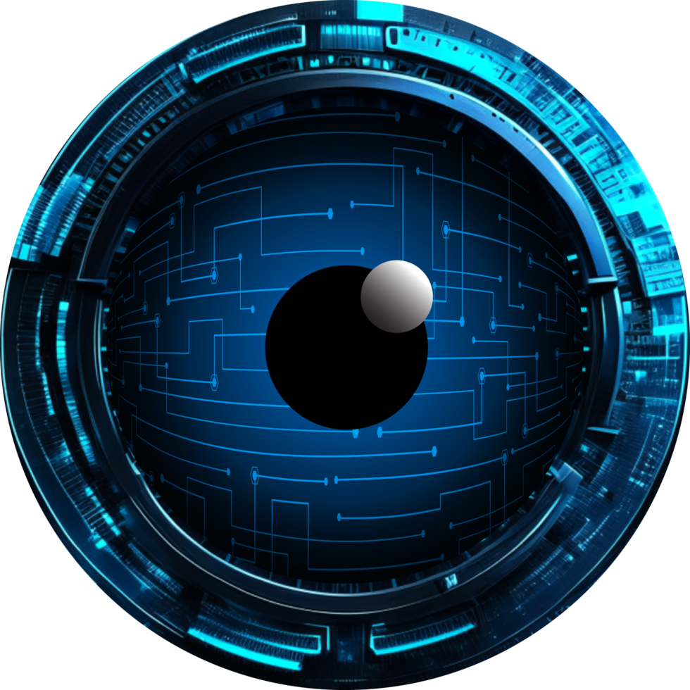 Modern Technology Eye Cybersecurity Crop-out png