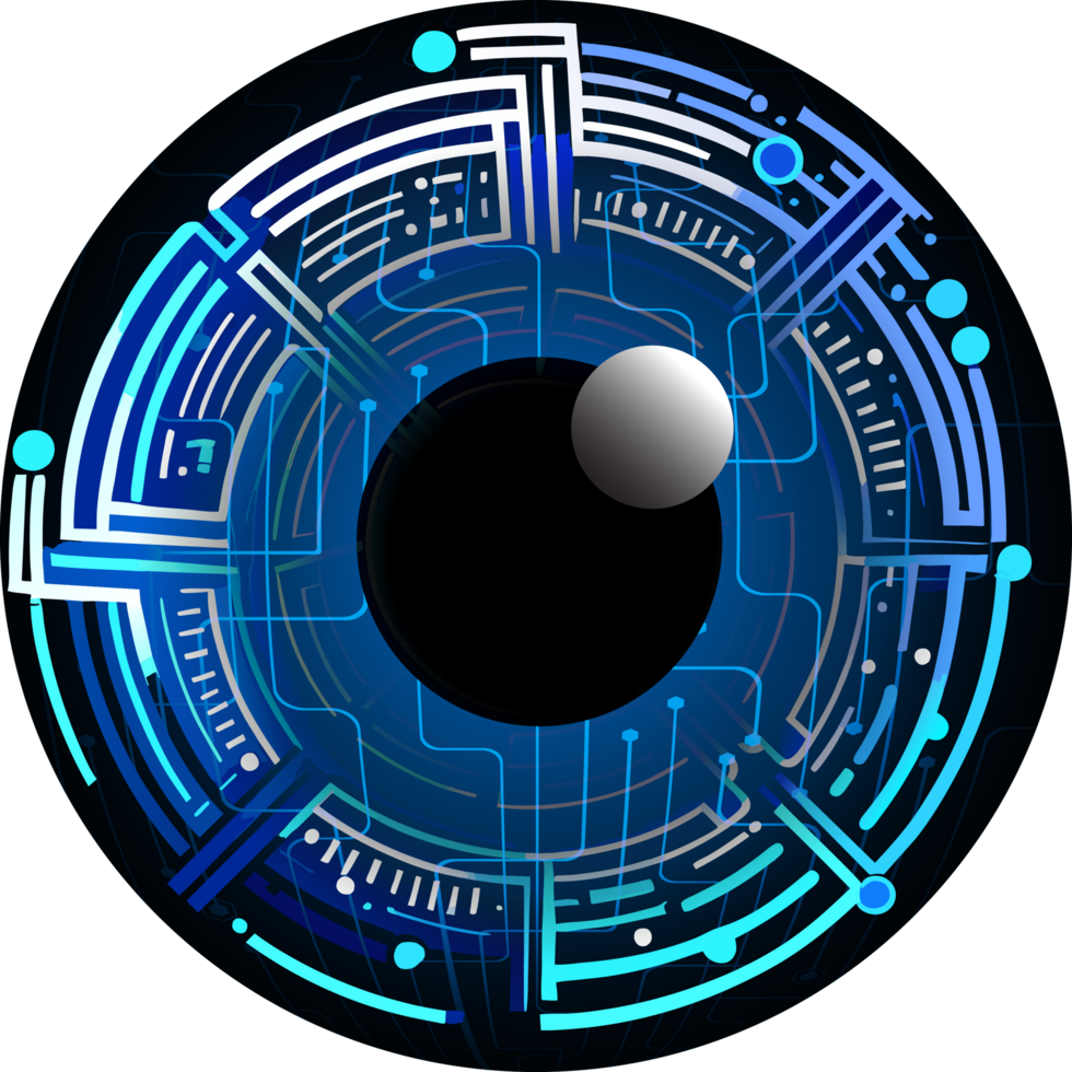 Modern Technology Eye Cybersecurity Crop-out png