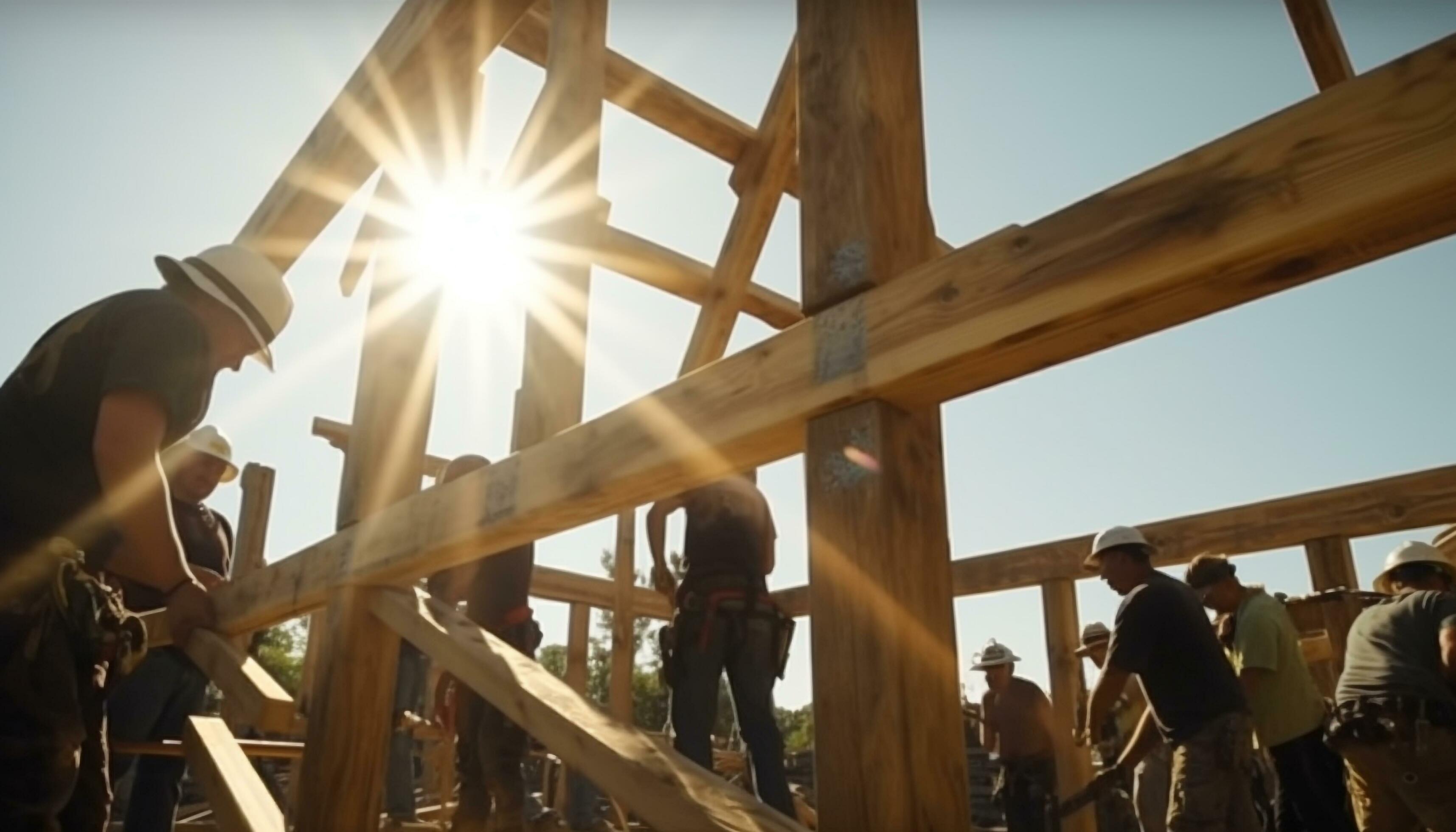 un diverso equipo de construcción trabajadores en reflexivo ropa