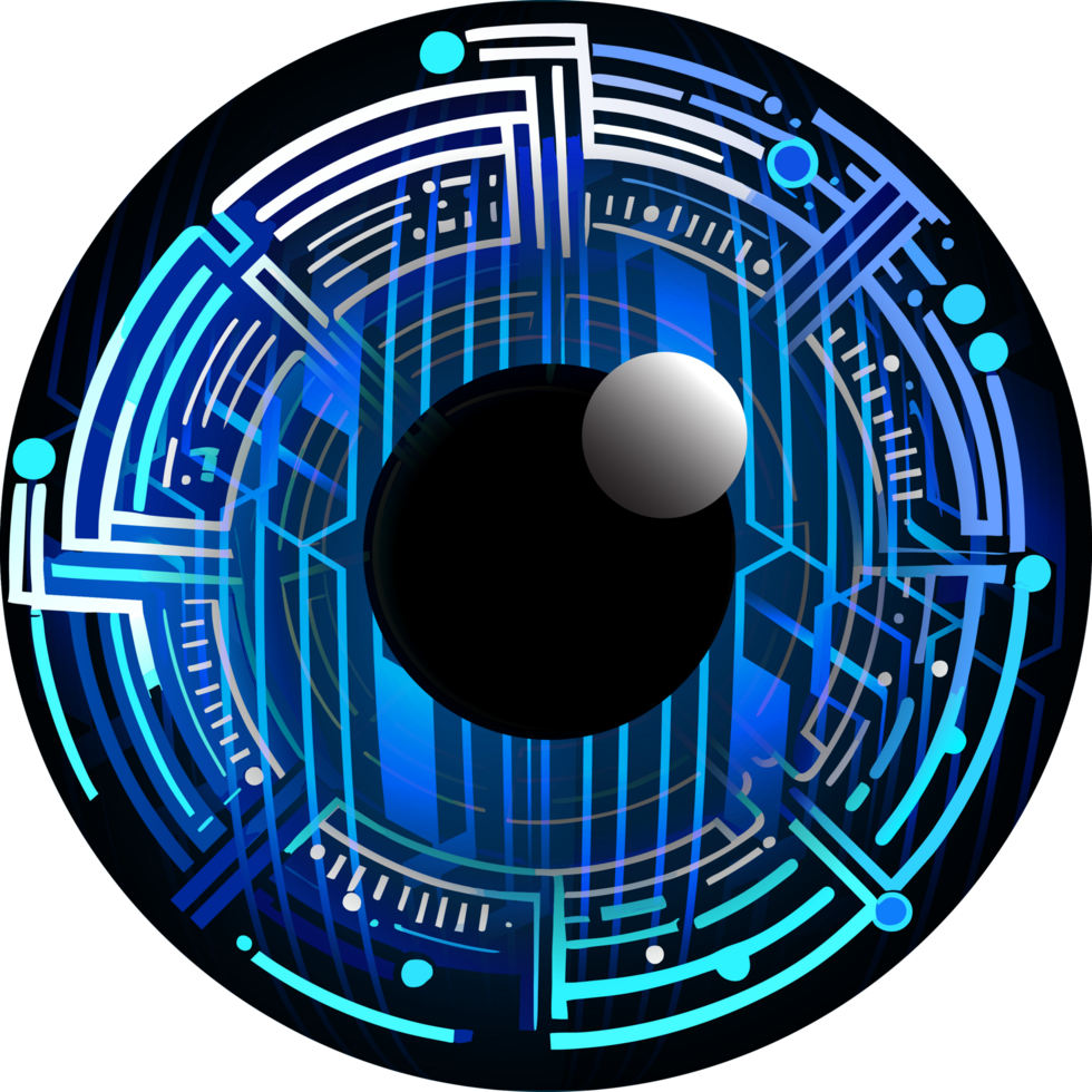 Modern Technology Eye Cybersecurity Crop-out png