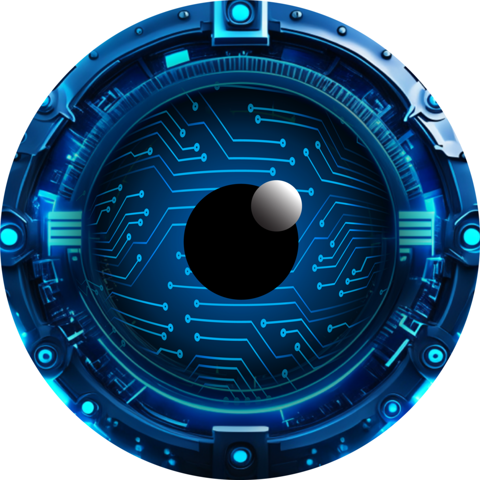 Modern Technology Eye Cybersecurity Crop-out png