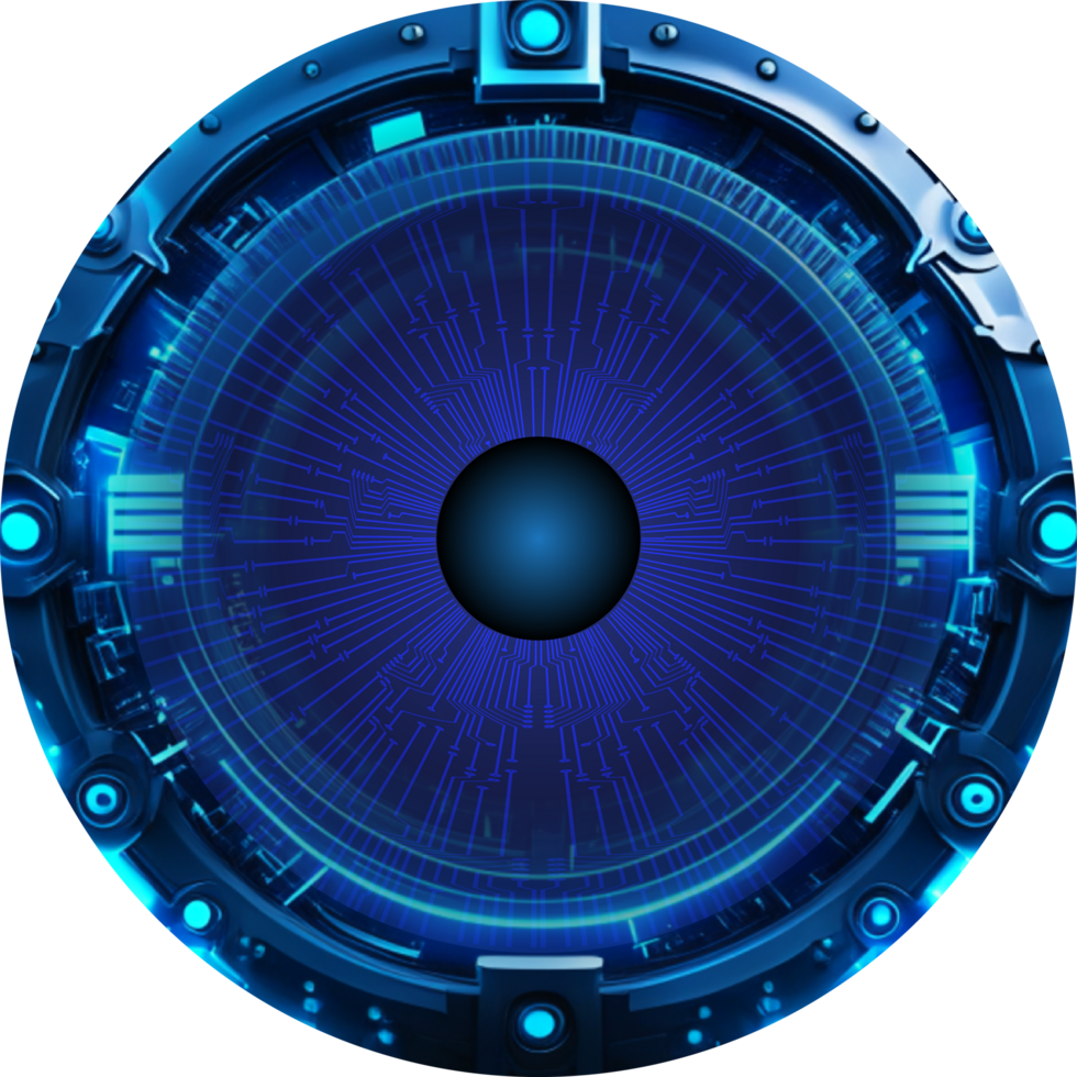 Modern Technology Eye Cybersecurity Crop-out png