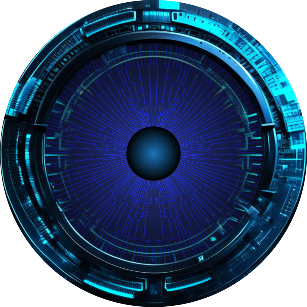 Modern Technology Eye Cybersecurity Crop-out png