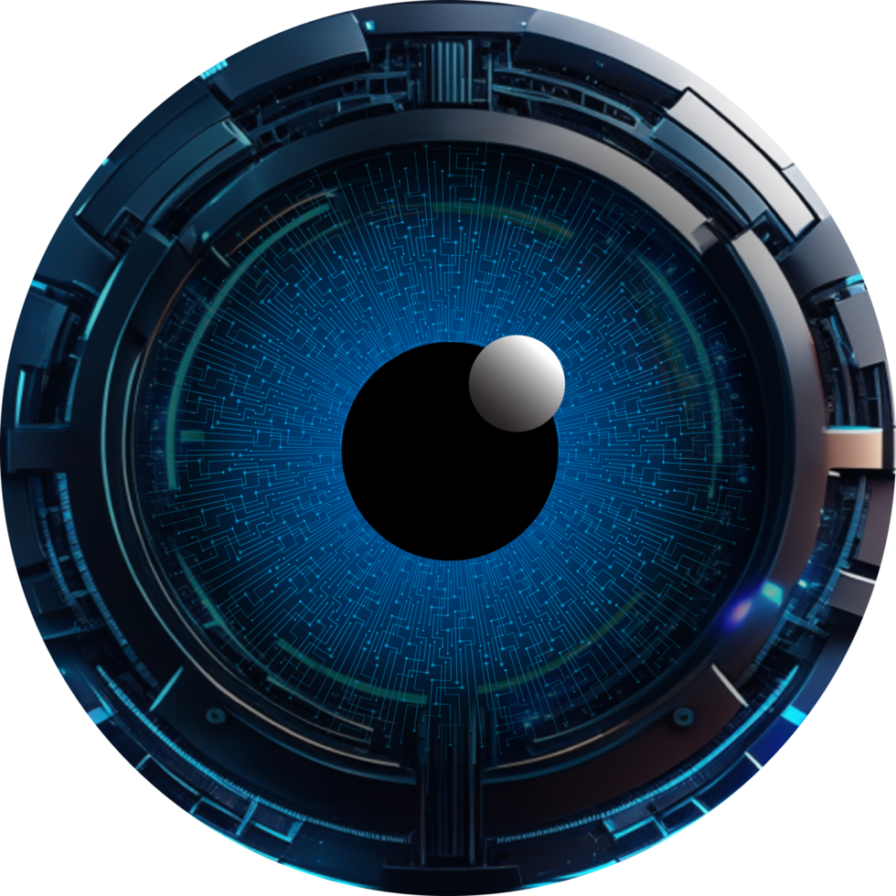 Modern Technology Eye Cybersecurity Crop-out png