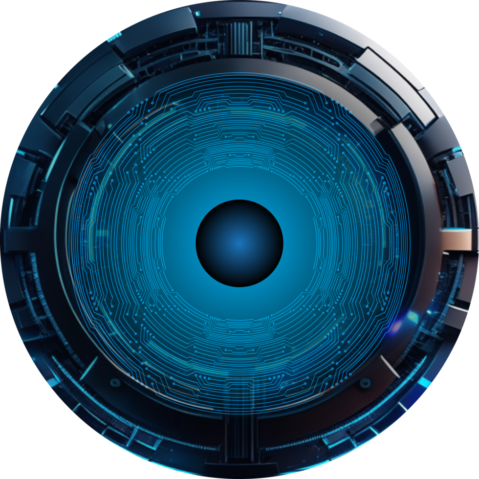 Modern Technology Eye Cybersecurity Crop-out png