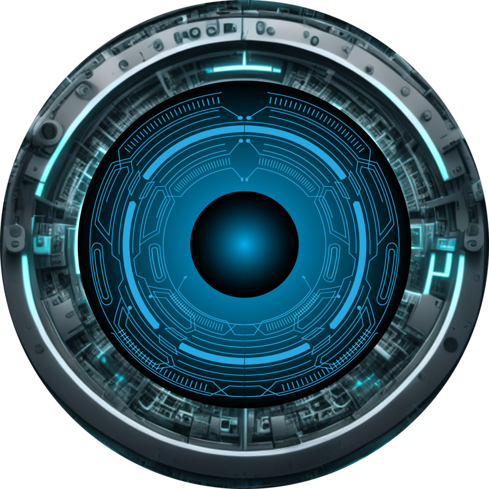 Modern Technology Eye Cybersecurity Crop-out png