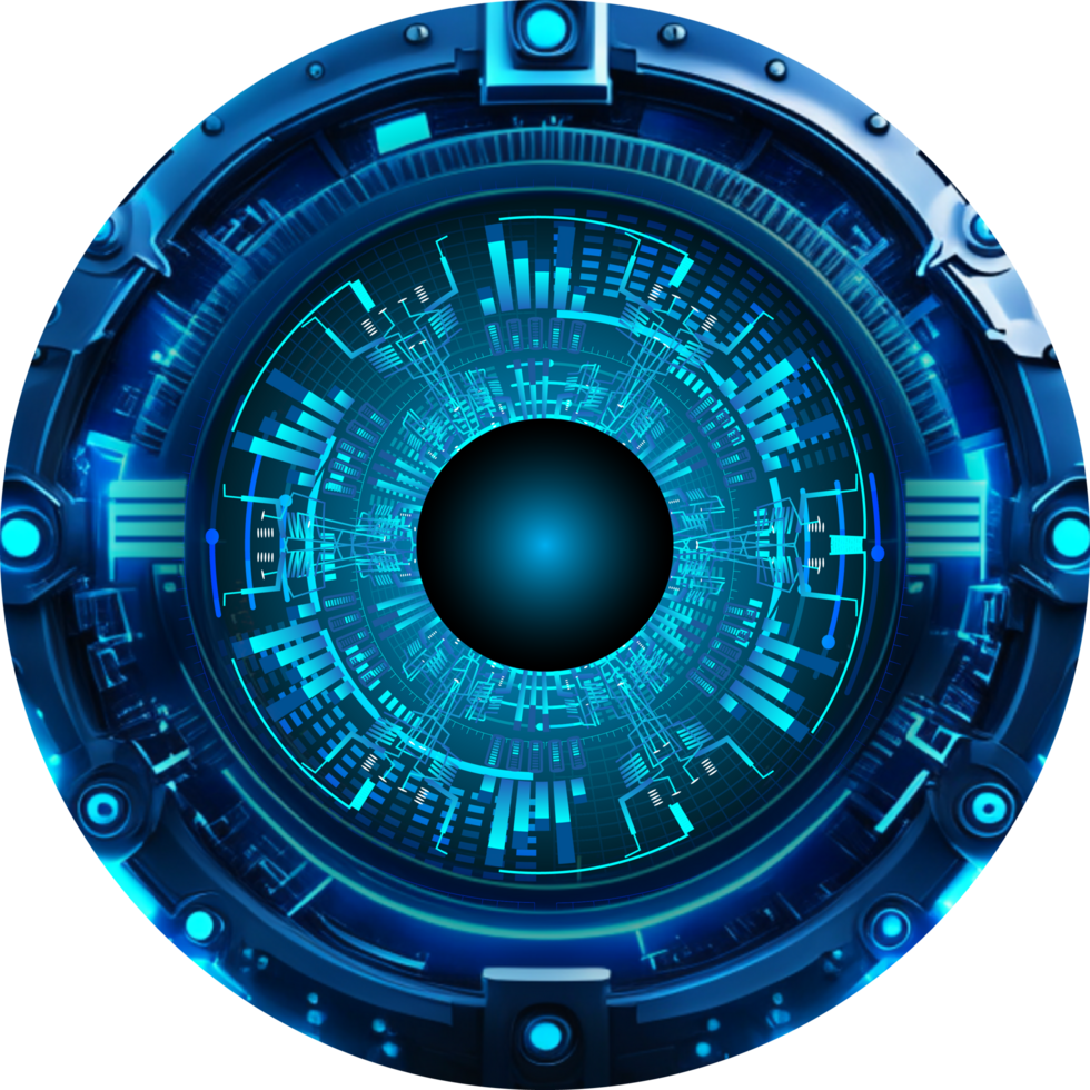 Modern Technology Eye Cybersecurity Crop-out png