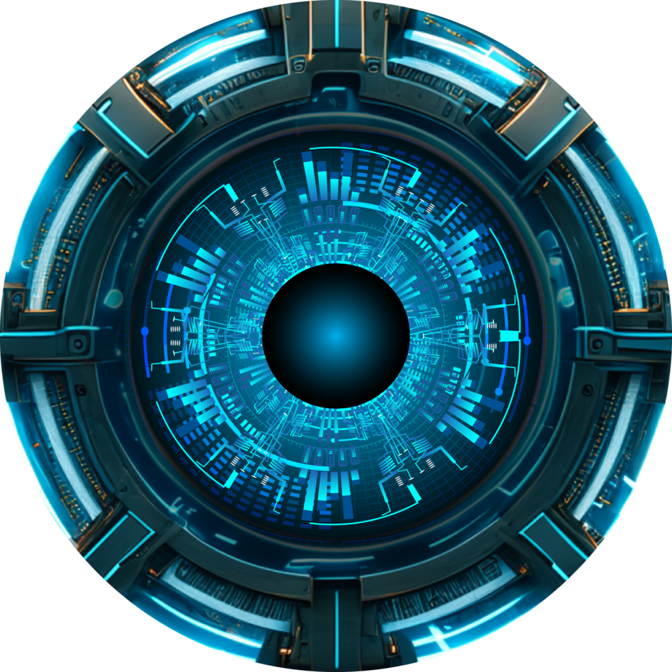 Modern Technology Eye Cybersecurity Crop-out png
