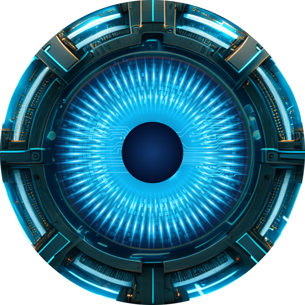 Modern Technology Eye Cybersecurity Crop-out png