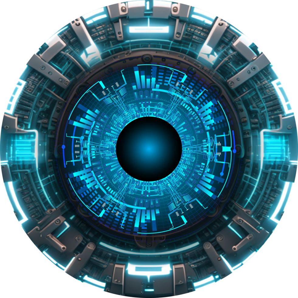 Modern Technology Eye Cybersecurity Crop-out png