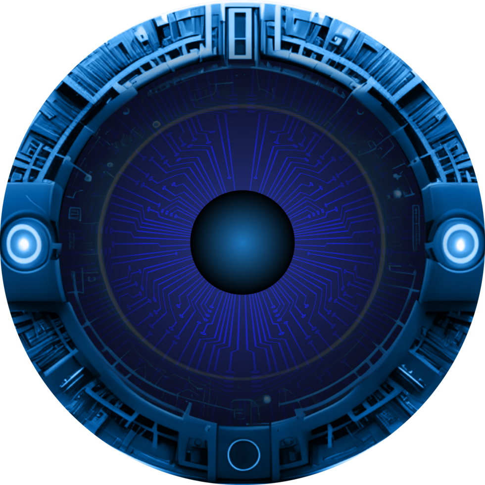 Modern Technology Eye Cybersecurity Crop-out png