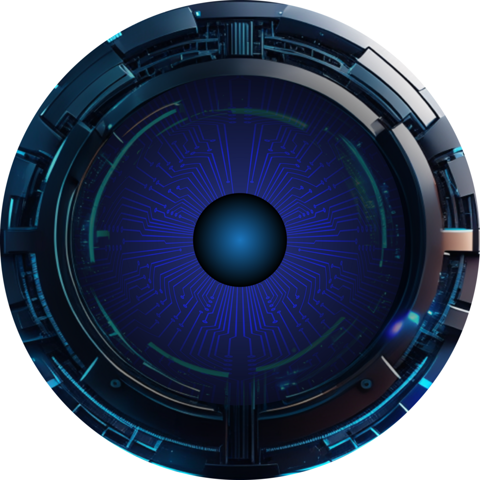 Modern Technology Eye Cybersecurity Crop-out png
