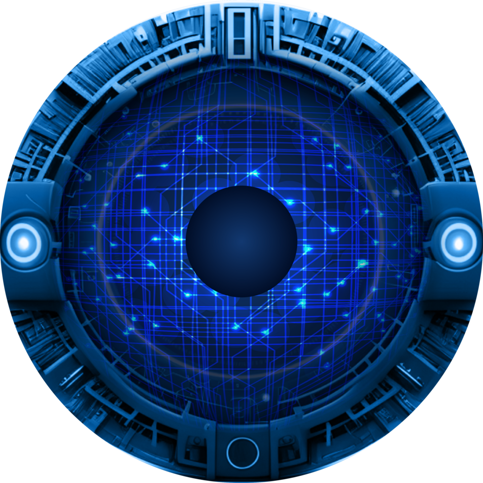 Modern Technology Eye Cybersecurity Crop-out png