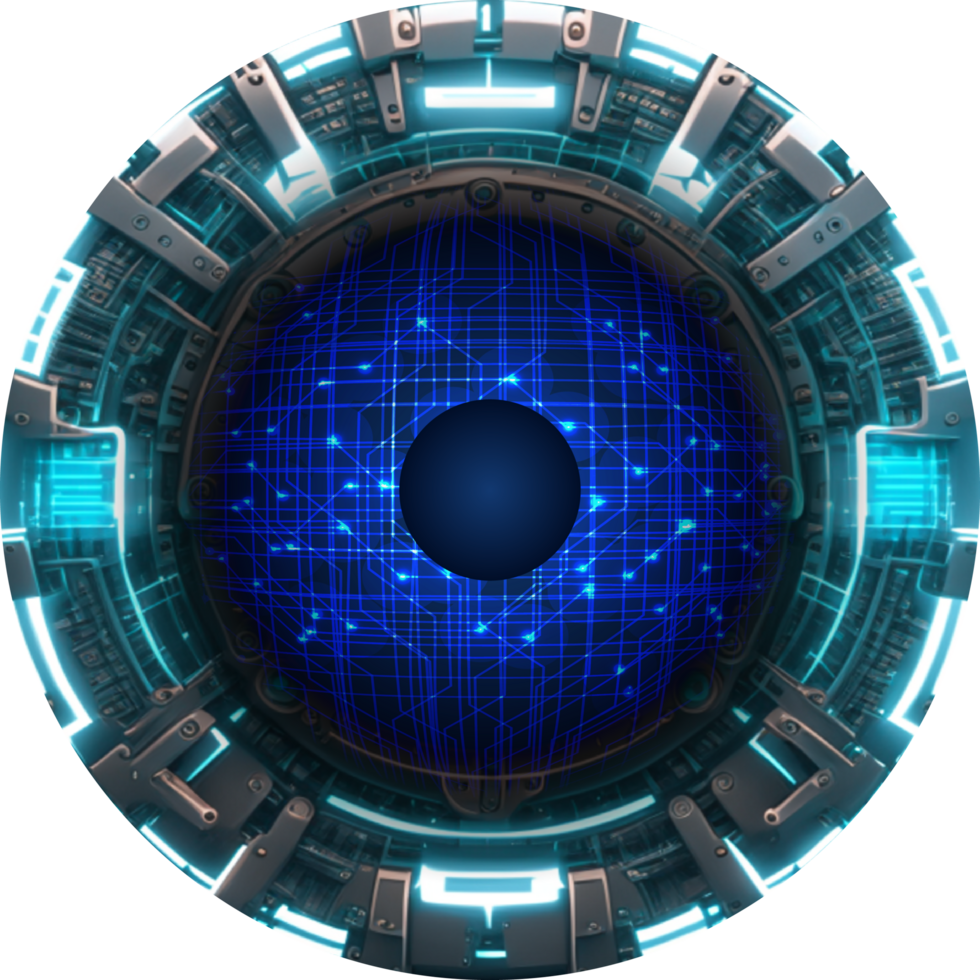 Modern Technology Eye Cybersecurity Crop-out png