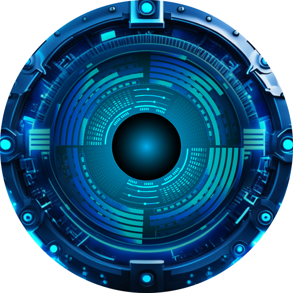 Modern Technology Eye Cybersecurity Crop-out png