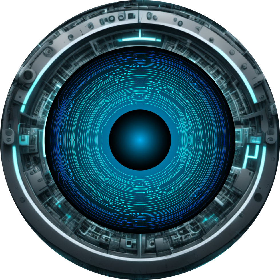 Modern Technology Eye Cybersecurity Crop-out png