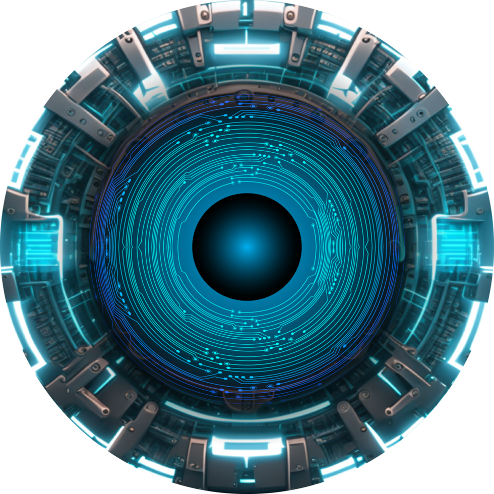 Modern Technology Eye Cybersecurity Crop-out png