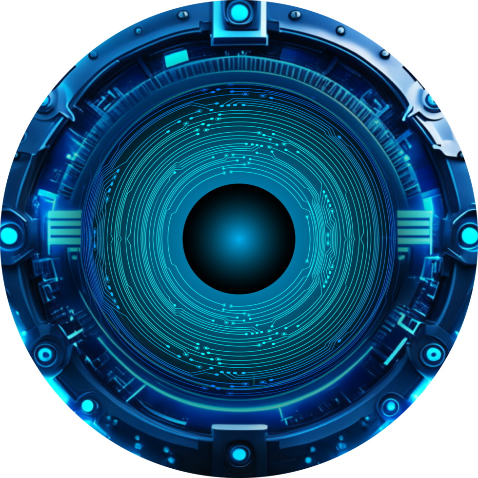 Modern Technology Eye Cybersecurity Crop-out png