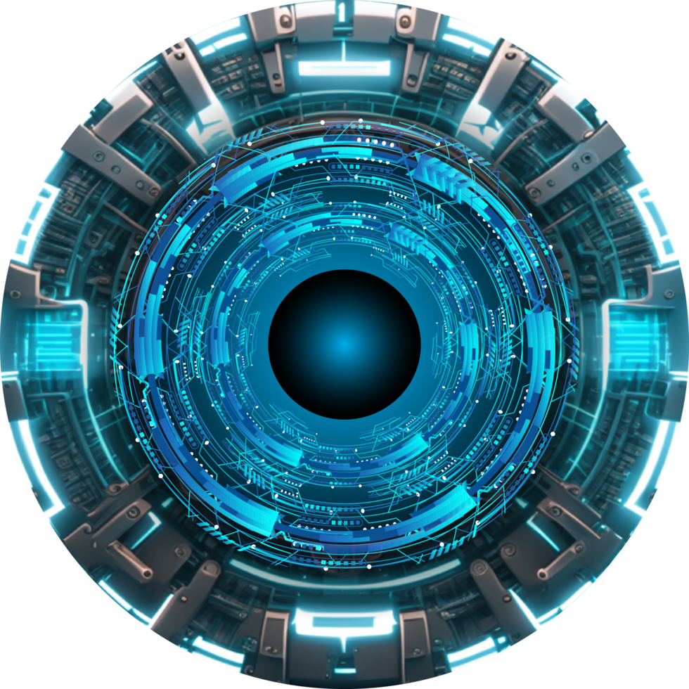 Modern Technology Eye Cybersecurity Crop-out png