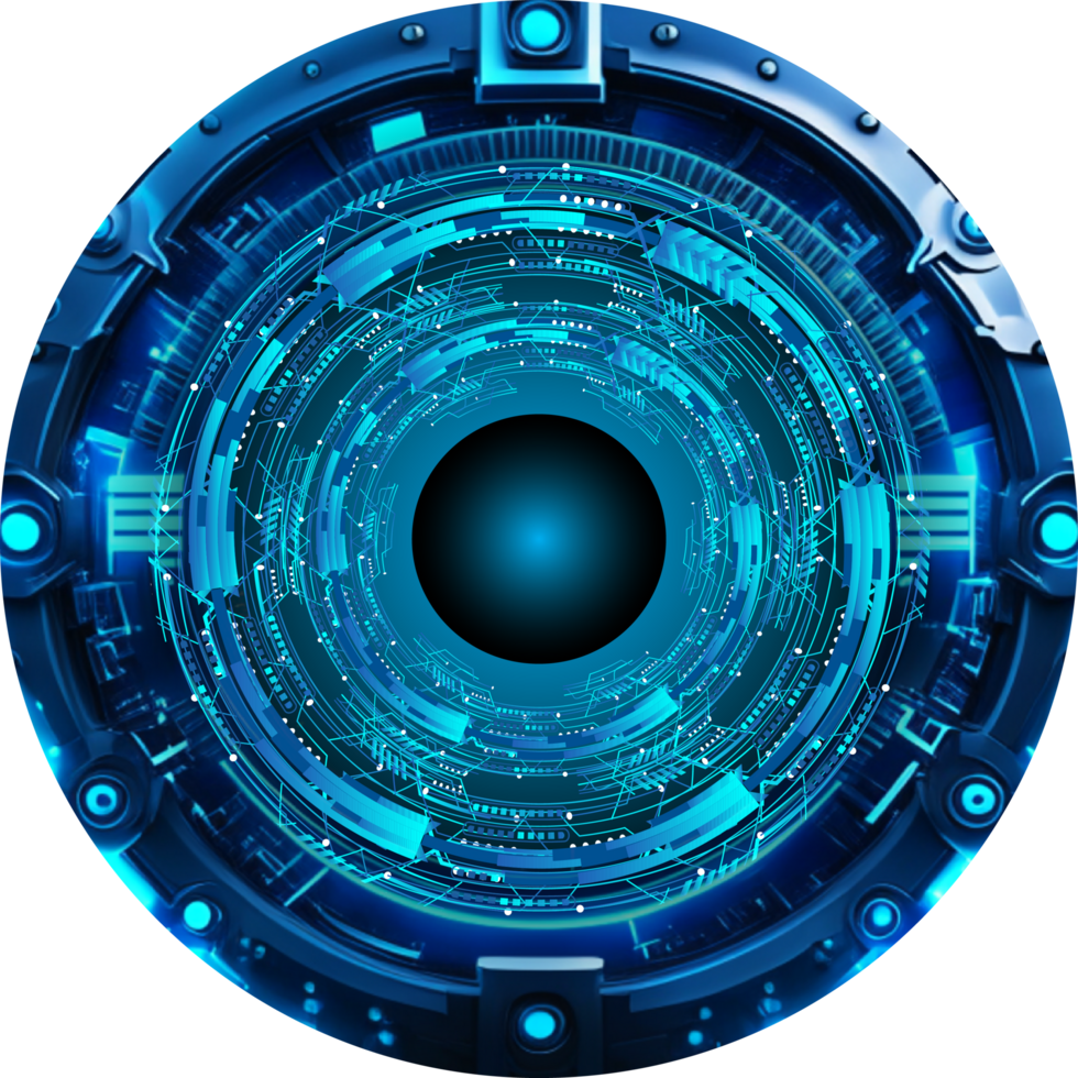 Modern Technology Eye Cybersecurity Crop-out png