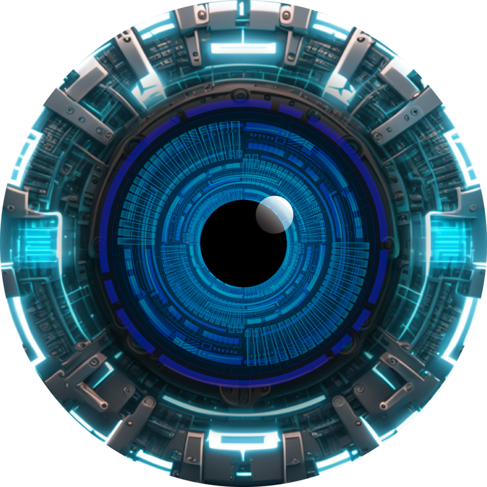 Modern Technology Eye Cybersecurity Crop-out png
