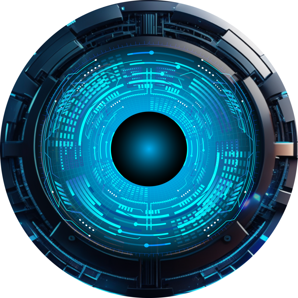 Modern Technology Eye Cybersecurity Crop-out png