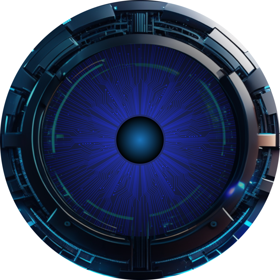 Modern Technology Eye Cybersecurity Crop-out png