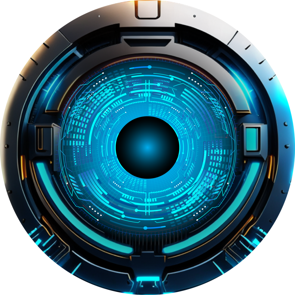 Modern Technology Eye Cybersecurity Crop-out png