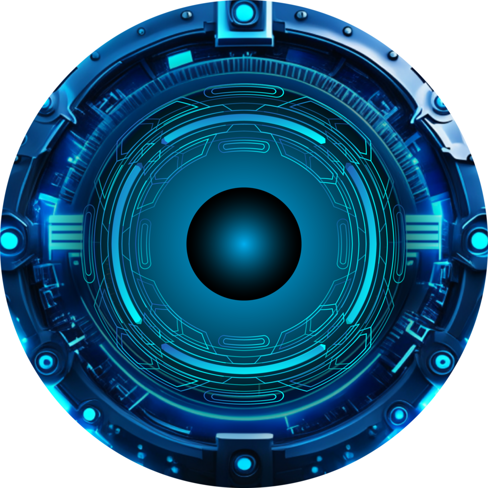 Modern Technology Eye Cybersecurity Crop-out png