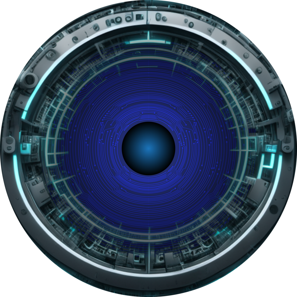 Modern Technology Eye Cybersecurity Crop-out png