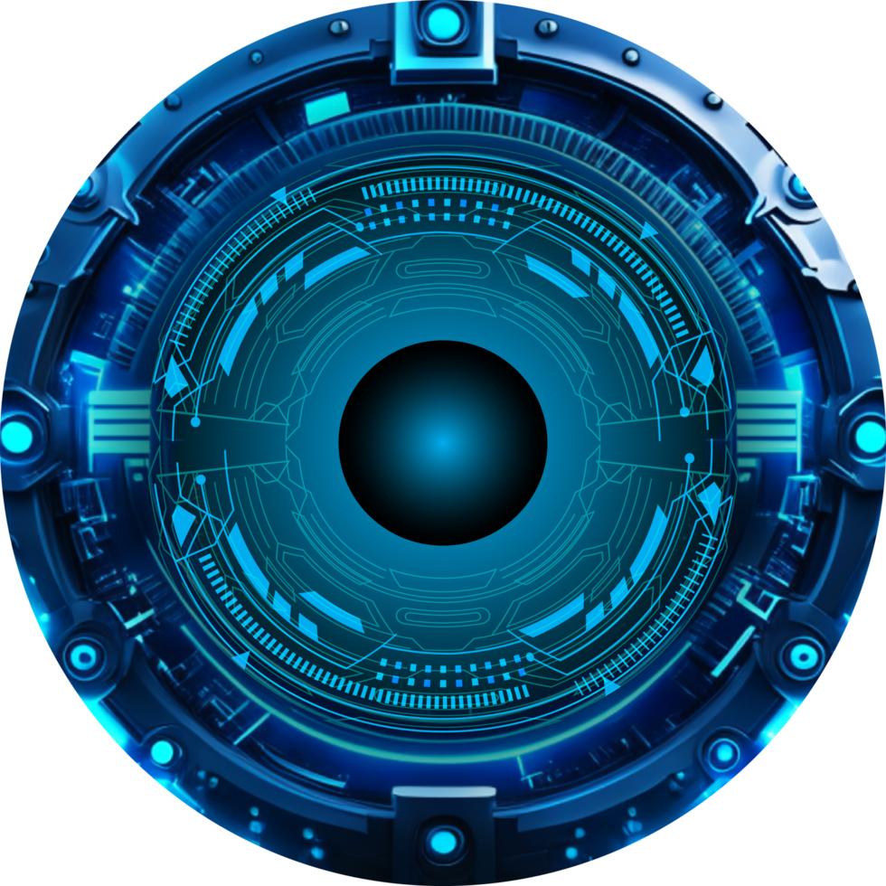 Modern Technology Eye Cybersecurity Crop-out png
