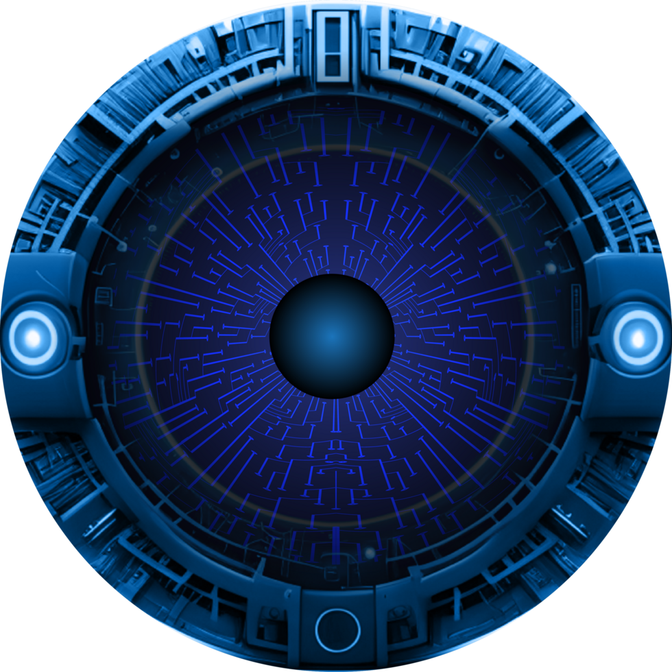 Modern Technology Eye Cybersecurity Crop-out png