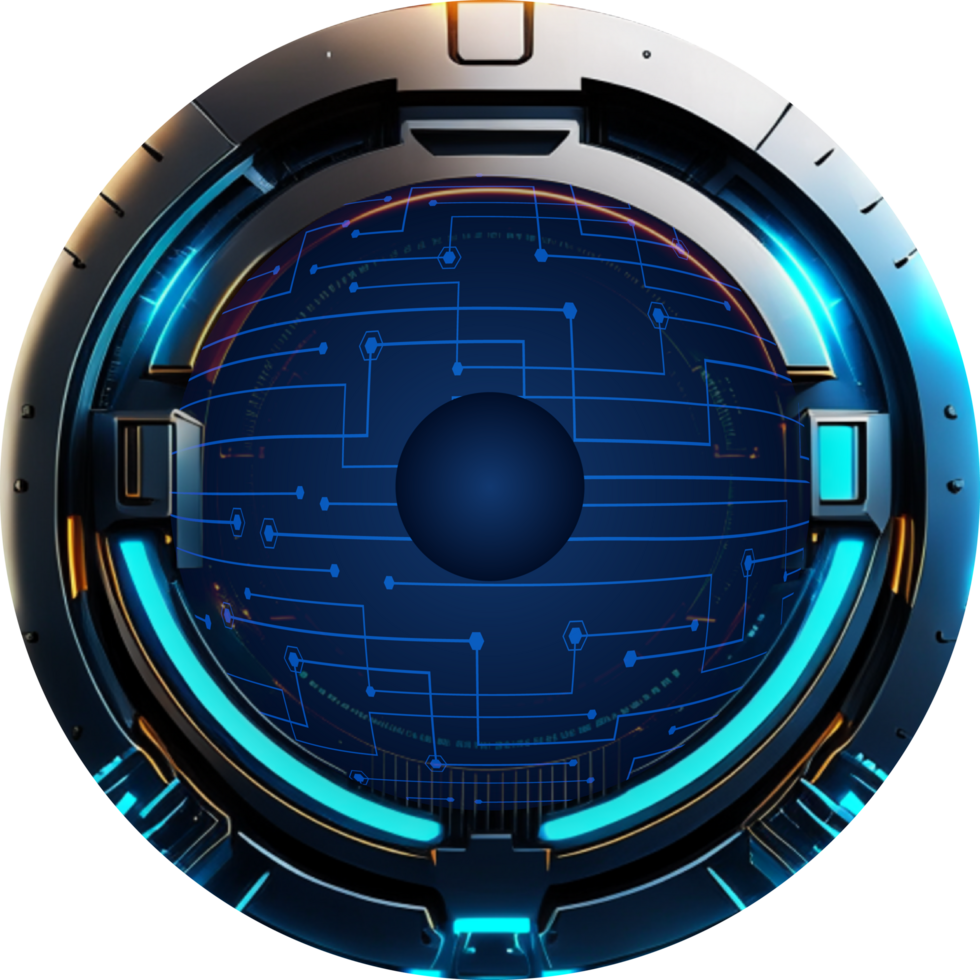 Modern Technology Eye Cybersecurity Crop-out png