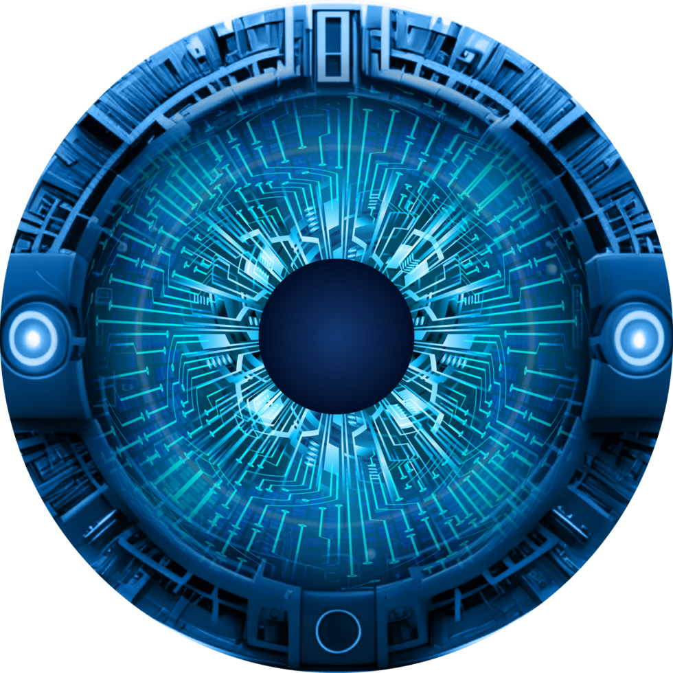 Modern Technology Eye Cybersecurity Crop-out png