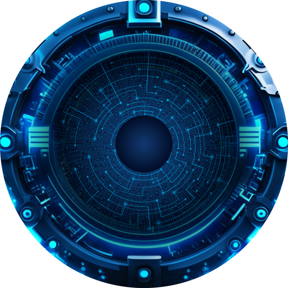 Modern Technology Eye Cybersecurity Crop-out png