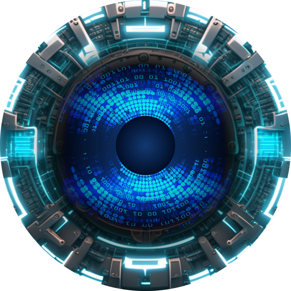 Modern Technology Eye Cybersecurity Crop-out png