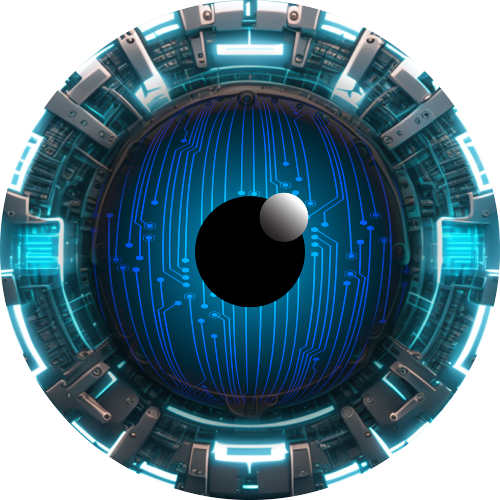 Modern Technology Eye Cybersecurity Crop-out png