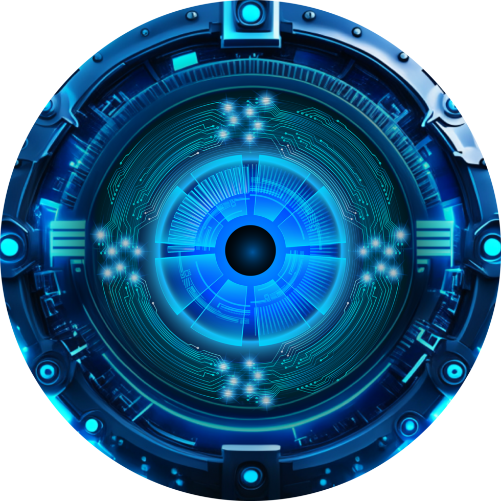 Modern Technology Eye Cybersecurity Crop-out png