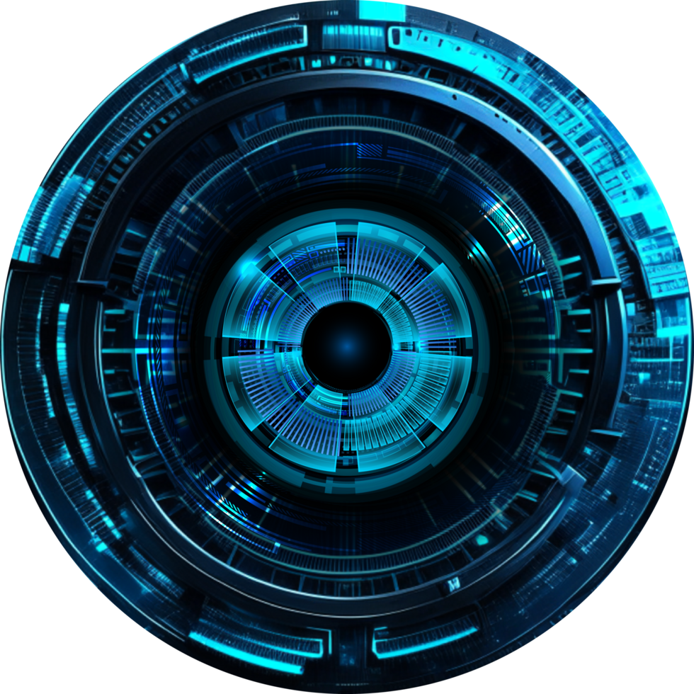 Modern Technology Eye Cybersecurity Crop-out png