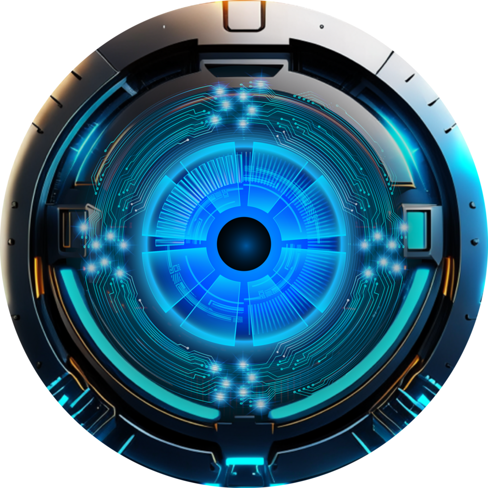 Modern Technology Eye Cybersecurity Crop-out png