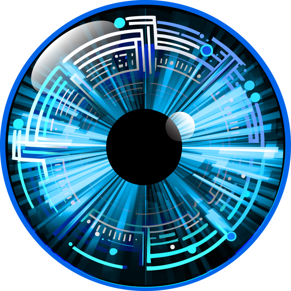 Modern Technology Eye Cybersecurity Crop-out png