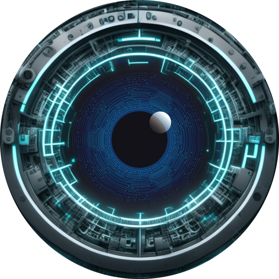 Modern Technology Eye Cybersecurity Crop-out png