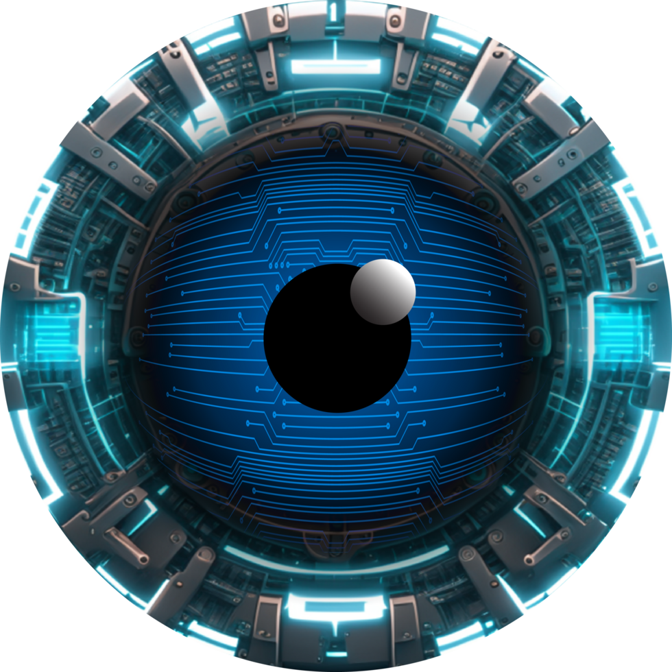 Modern Technology Eye Cybersecurity Crop-out png