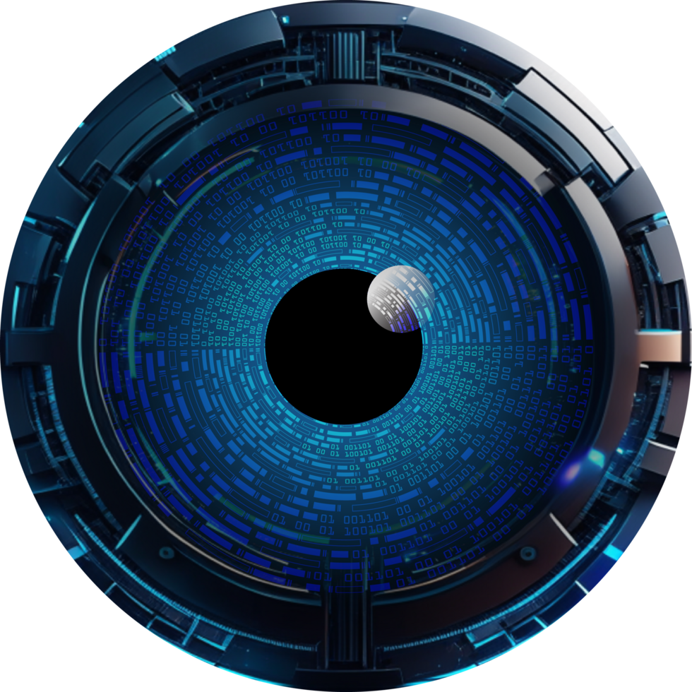 Modern Technology Eye Cybersecurity Crop-out png